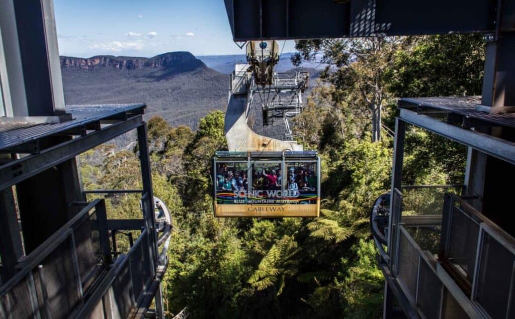 雪梨藍山景觀世界藍色纜車cableway